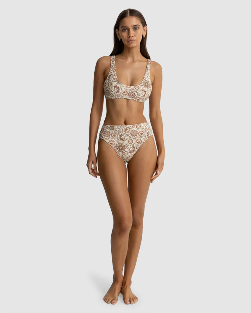 WOMENS RAYA PAISLEY CROP BIKINI TOP
