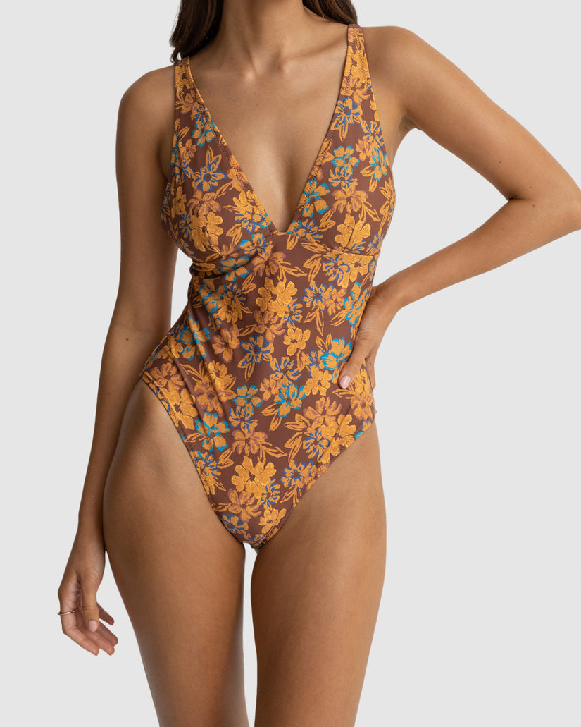 WOMENS OASIS FLORAL CLASSIC ONE PIECE