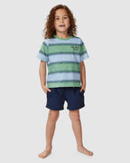 BOYS 2-7 SHRED TOWN STRIPE T-SHIRT