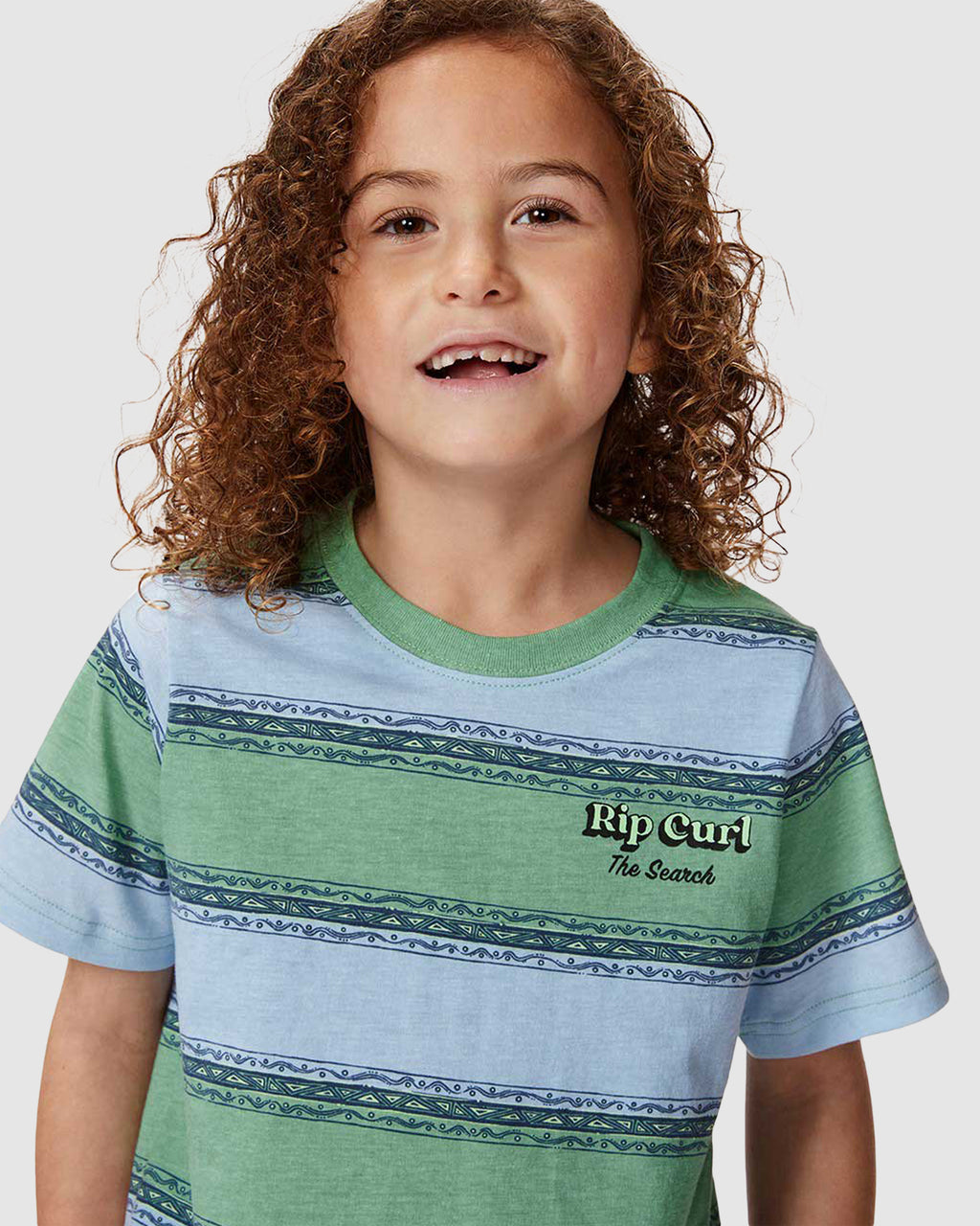BOYS 2-7 SHRED TOWN STRIPE T-SHIRT