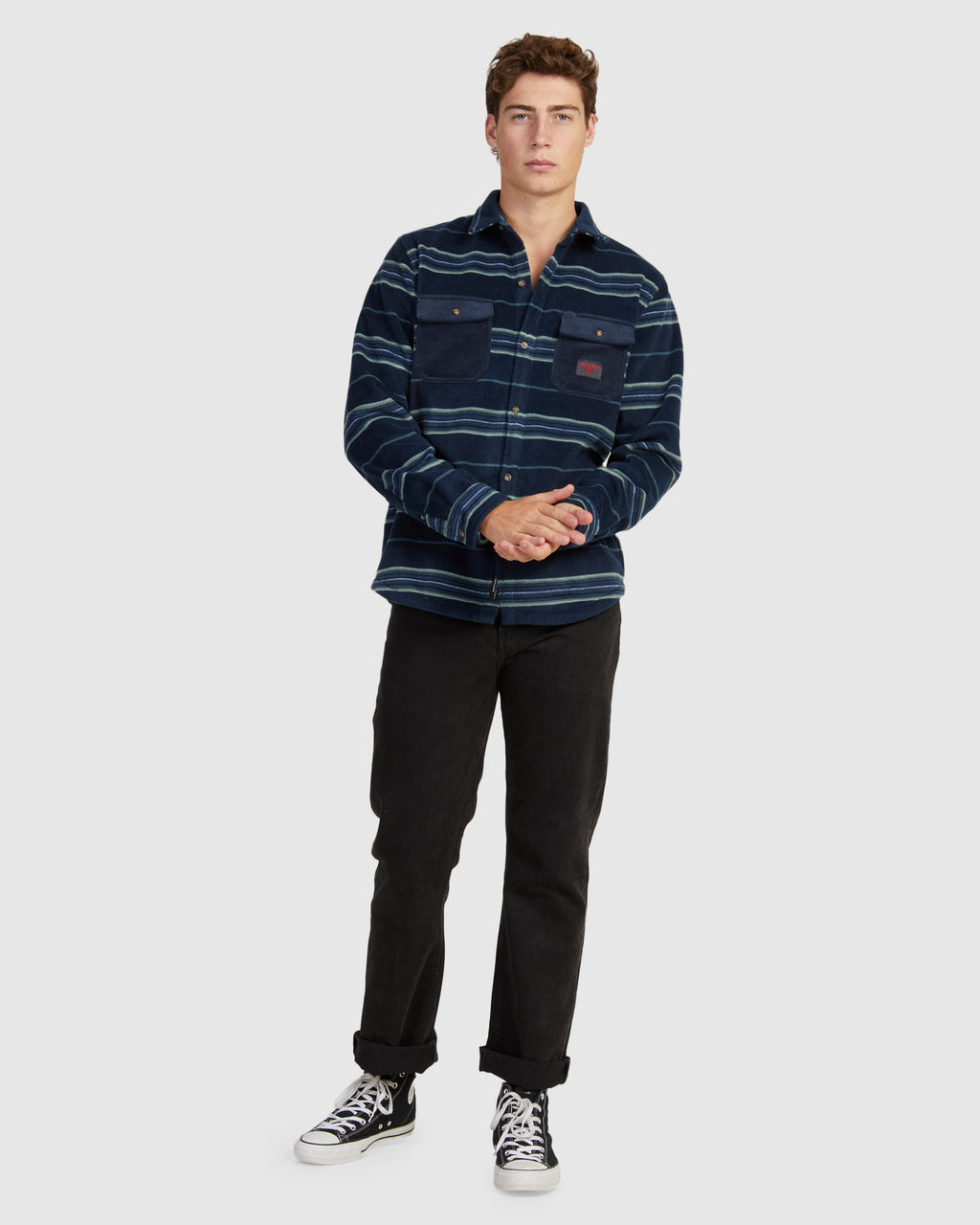 MENS POLAR FLEECE PARTY PACK LONG SLEEVE SHIRT