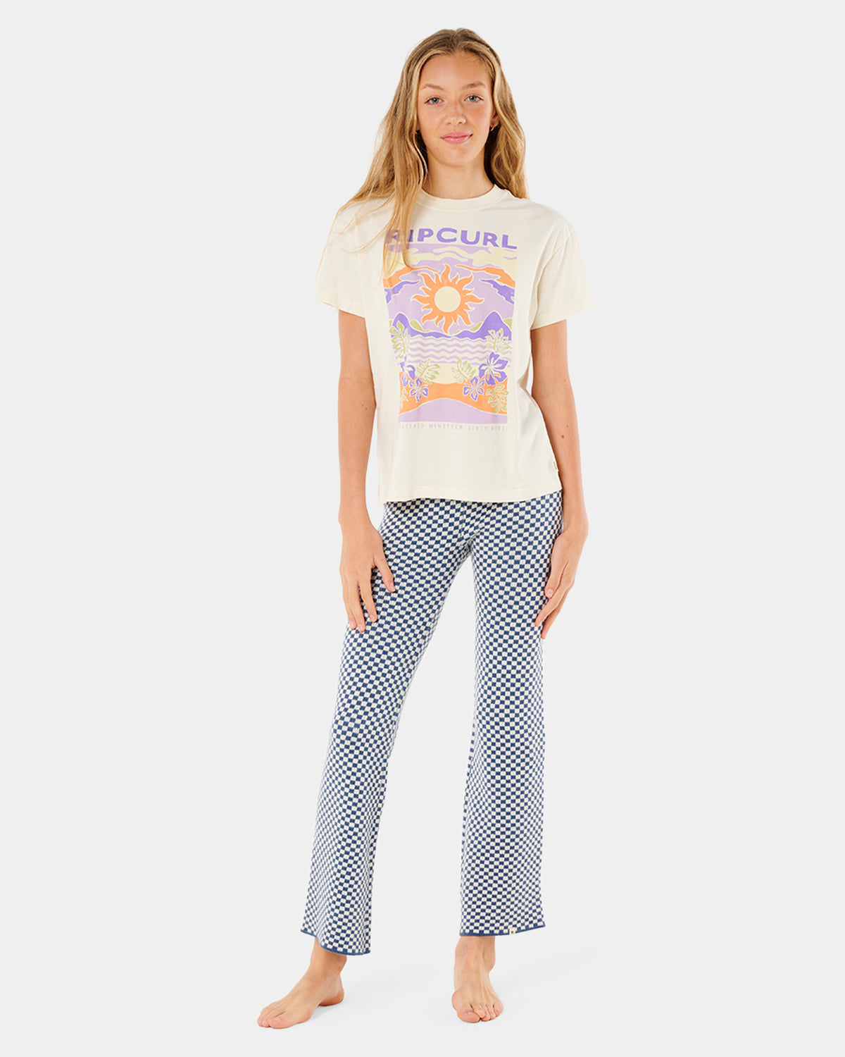 Girls 8-14 Neon Isles Knit Pants