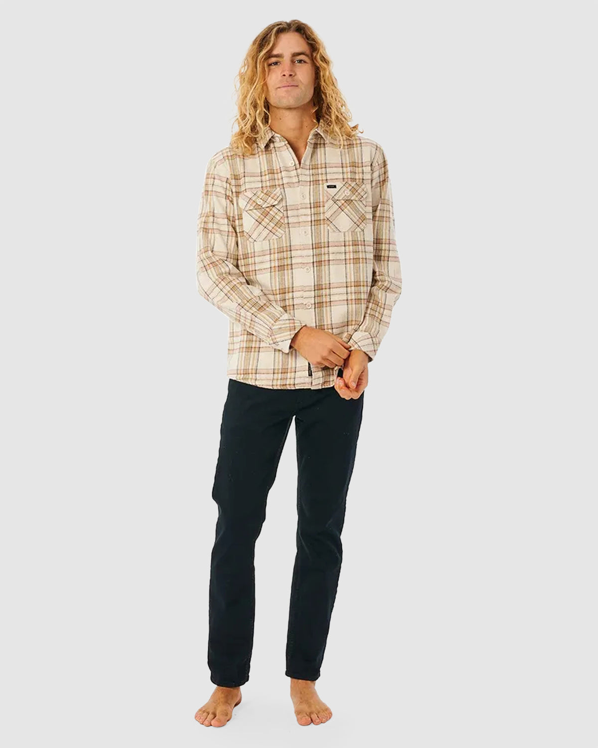 Mens Griffin Flannel Long Sleeve Shirt