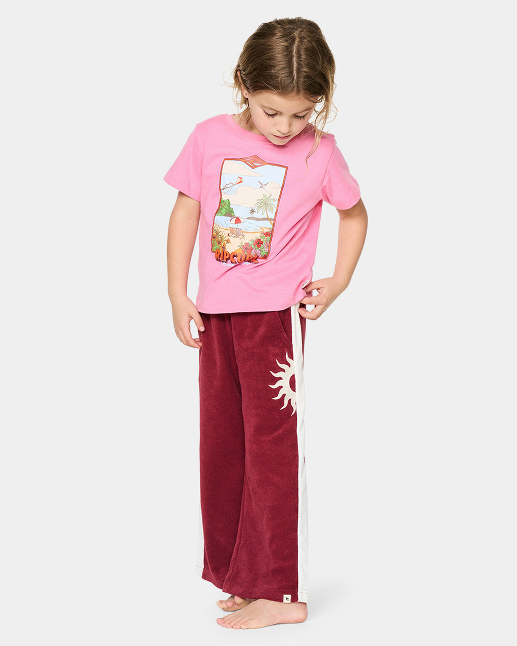 Girls 2-7 Road Trip Terry Pants