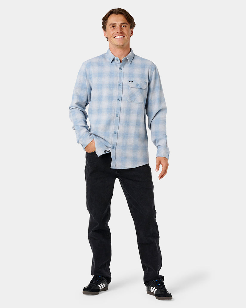 Mens Grinners Flannel Long Sleeve Shirt