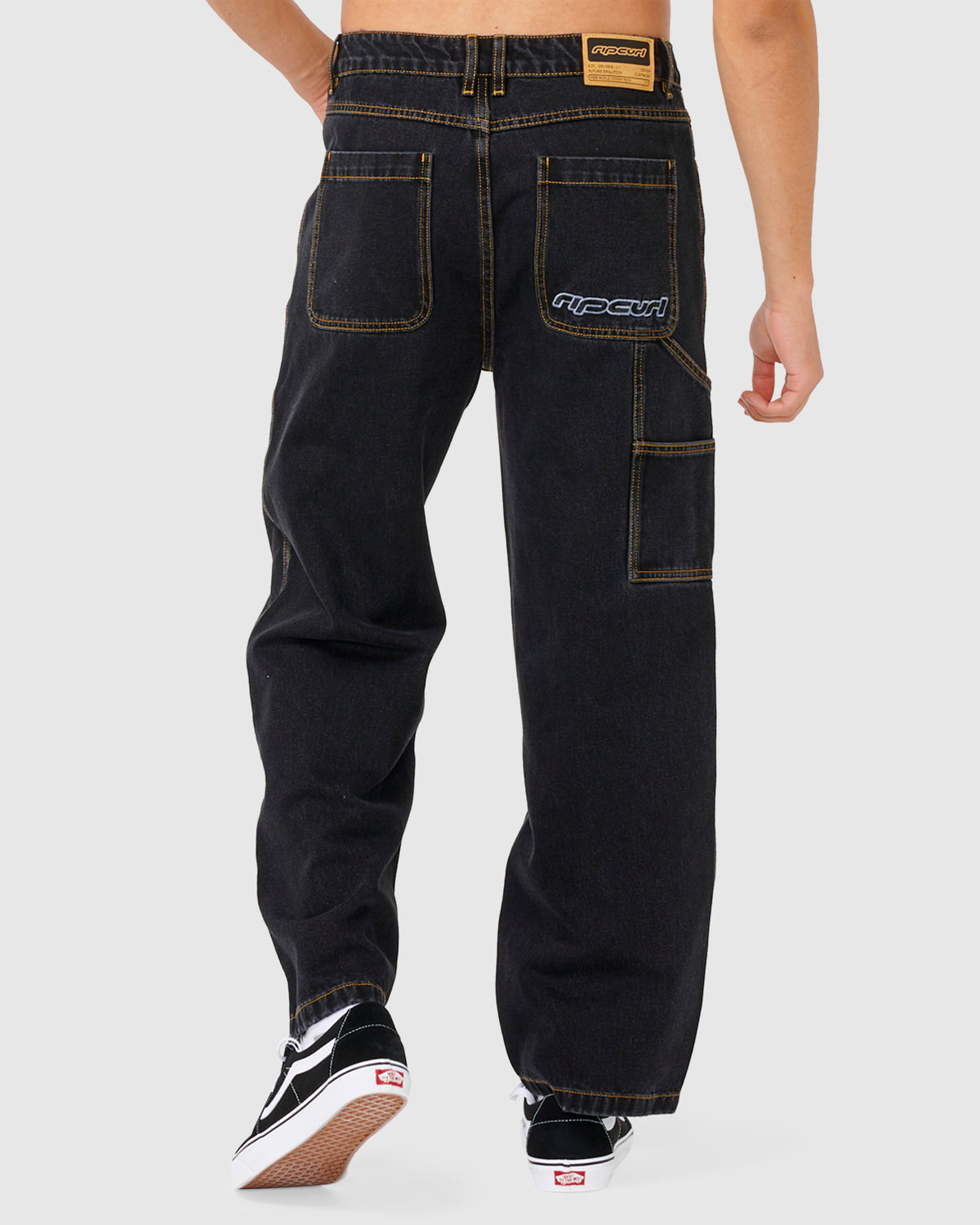 Rip Curl MENS ARCHIVE DENIM JEANS - WASHED BLACK - Surf Dive 'n Ski