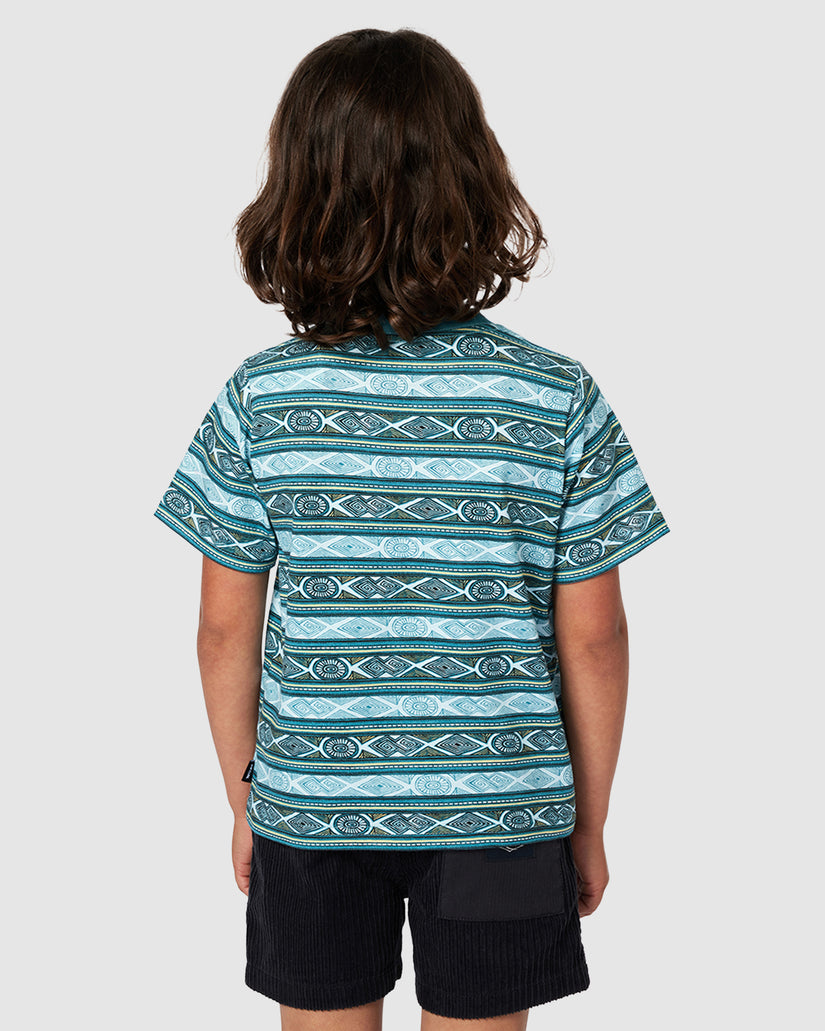 BOYS 2-7 TUBE STRIPE T-SHIRT