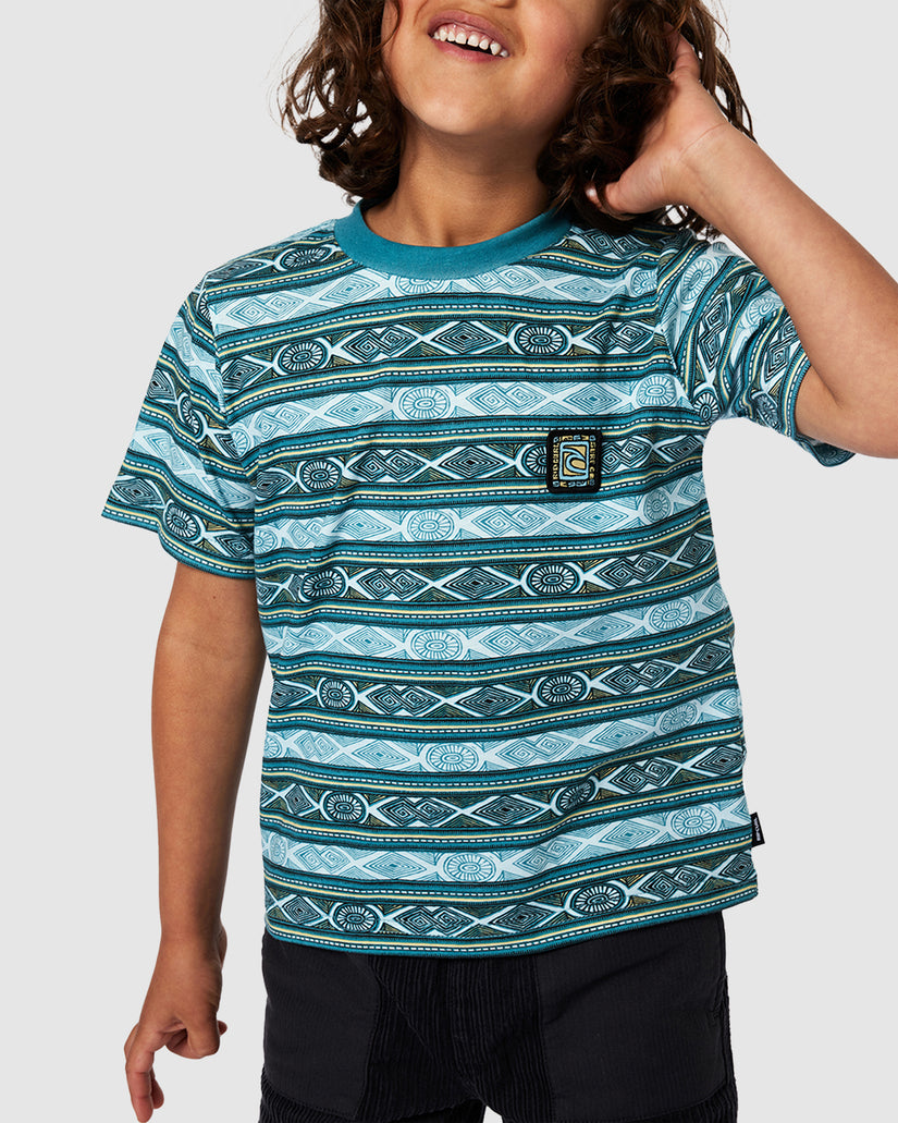 BOYS 2-7 TUBE STRIPE T-SHIRT