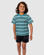BOYS 2-7 TUBE STRIPE T-SHIRT