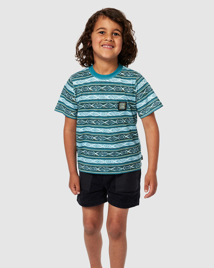BOYS 2-7 TUBE STRIPE T-SHIRT
