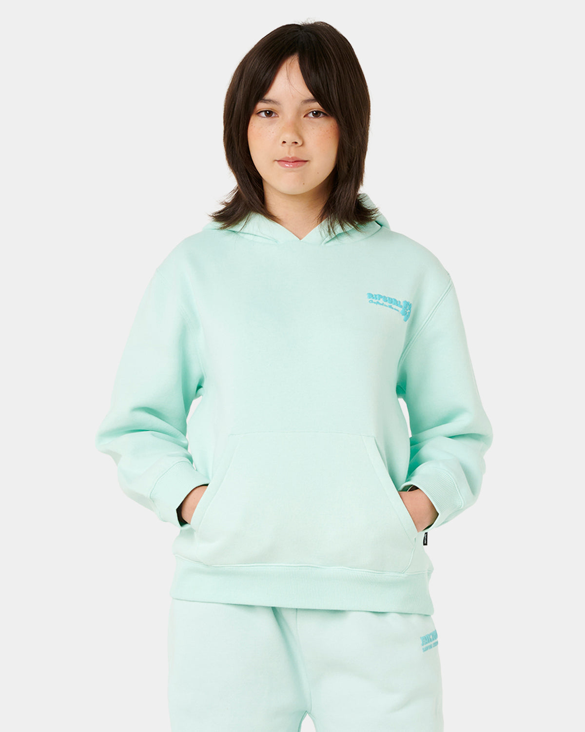 Girls 8-14 Hibiscus Heat Logo Pullover Hoodie
