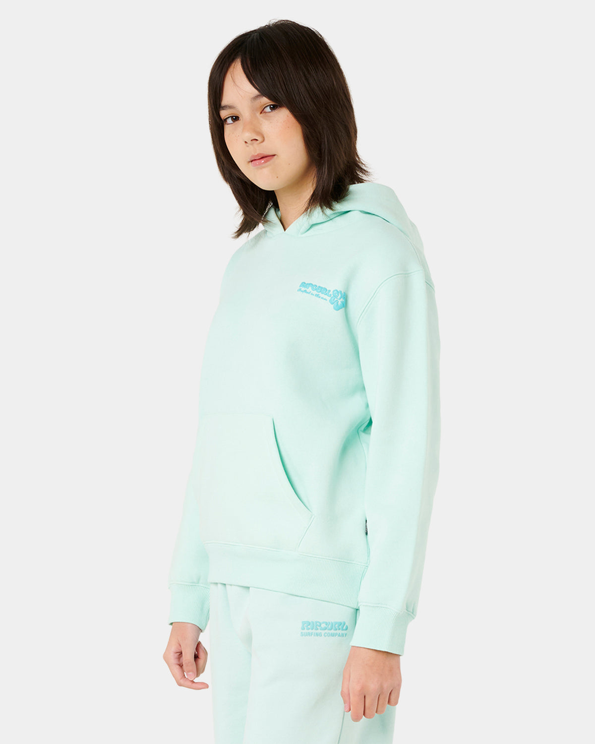 Girls 8-14 Hibiscus Heat Logo Pullover Hoodie
