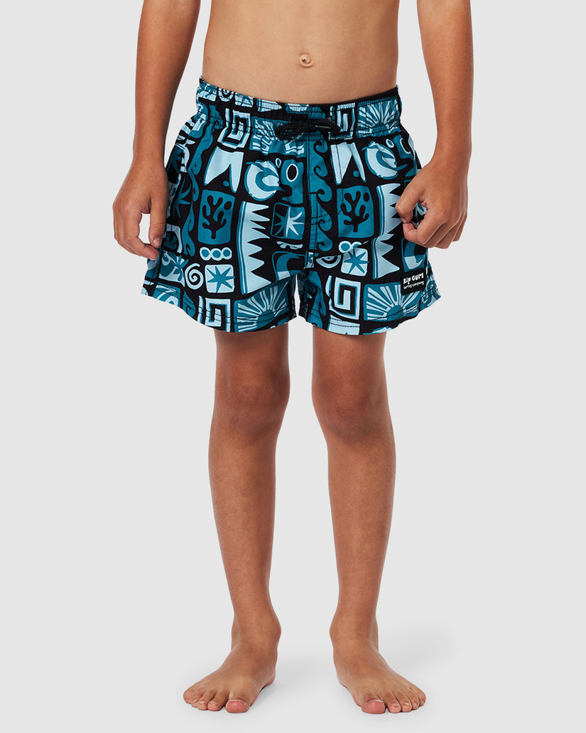 BOYS 2-7 SURF GEO VOLLEY BOARDSHORTS