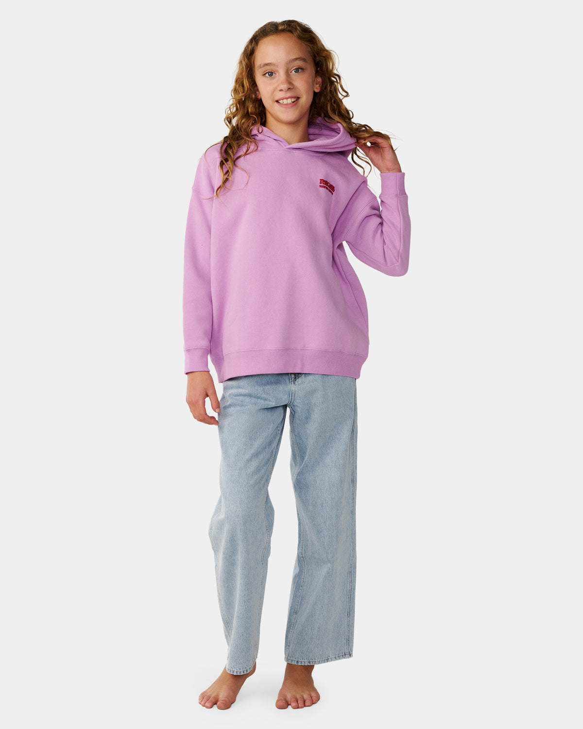 Girls 8-16 Surf Puff Pullover Hoodie