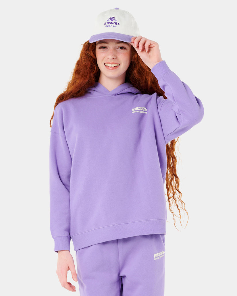 Girls 8-16 Surf Puff Pullover Hoodie