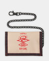 Boys Chain Surf Tri Fold Wallet