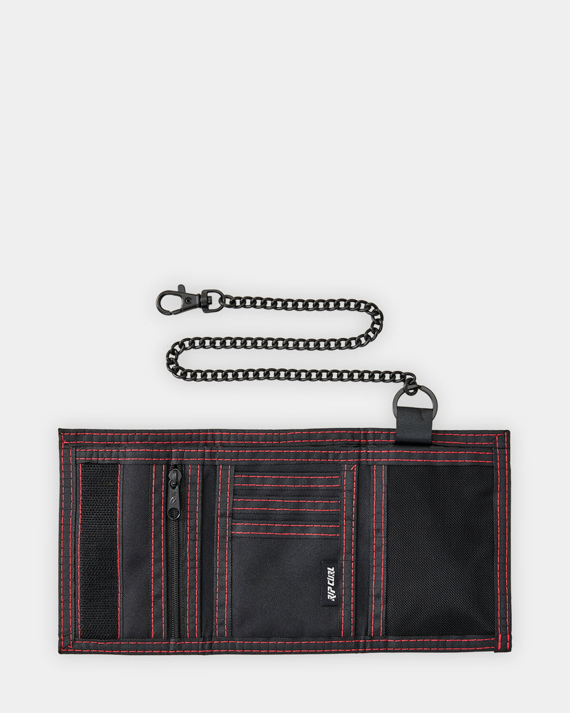 Boys Chain Surf Tri Fold Wallet