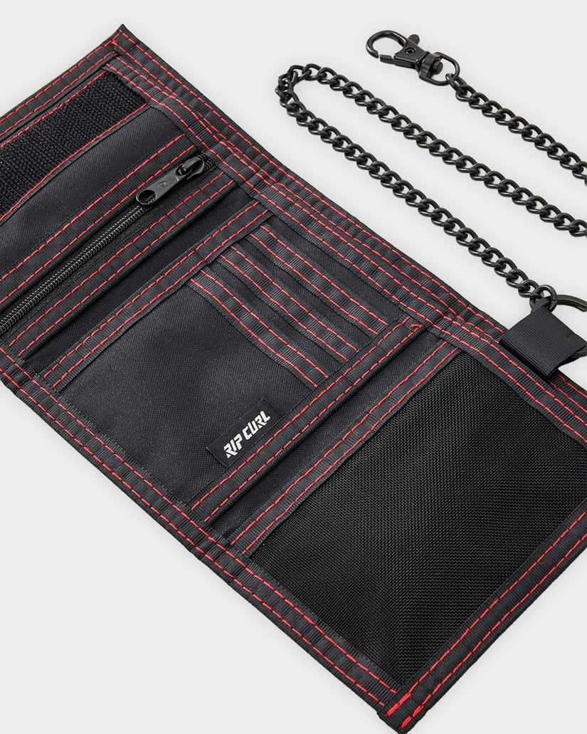 Boys Chain Surf Tri Fold Wallet