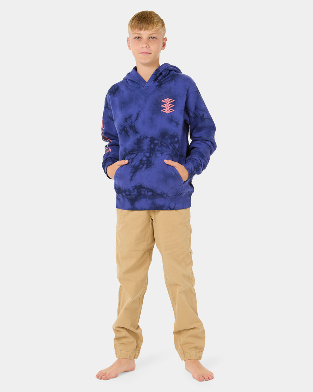 Boys 8-16 Raw Energy Tie Dye Pullover Hoodie