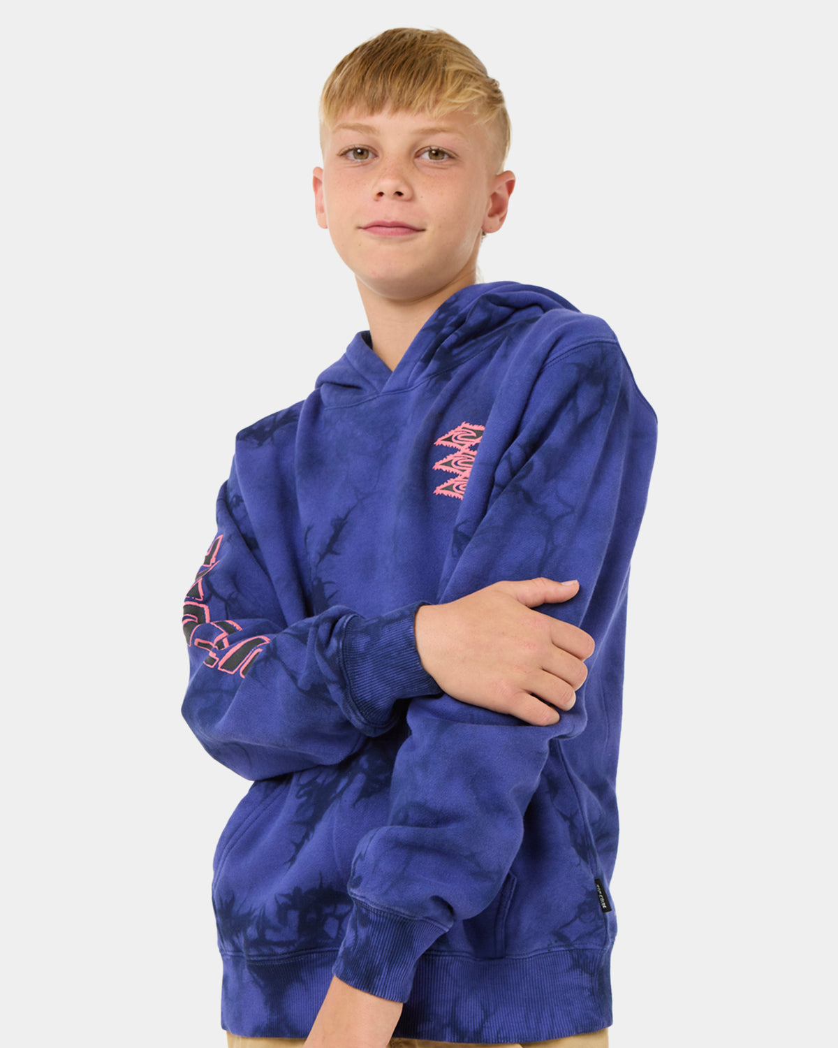 Boys 8-16 Raw Energy Tie Dye Pullover Hoodie