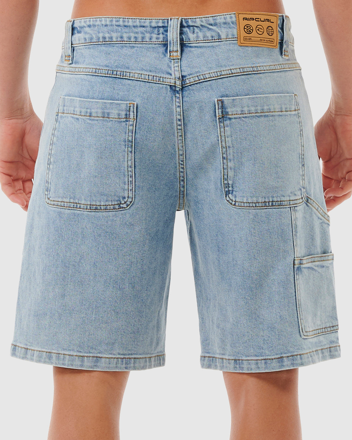 MENS DOSED DENIM WALK SHORTS