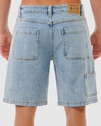 MENS DOSED DENIM WALK SHORTS
