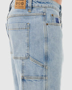 MENS DOSED DENIM WALK SHORTS