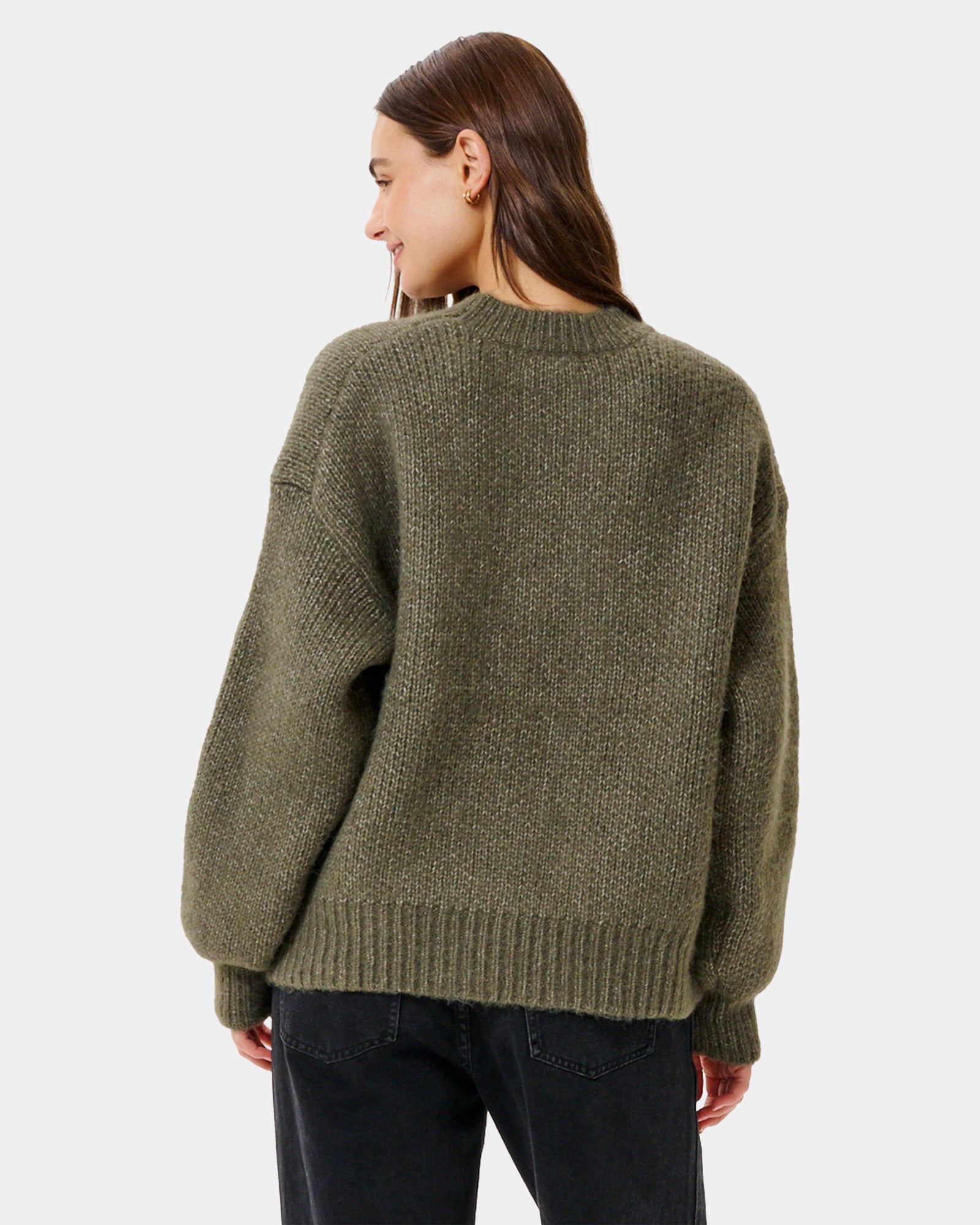Womens Cala Nights Hibiscus Knit Crew Neck