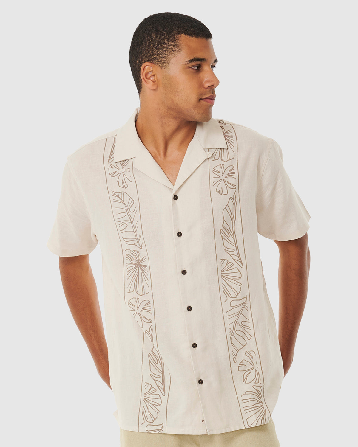 Mens Mod Tropics Vert Short Sleeve Shirt