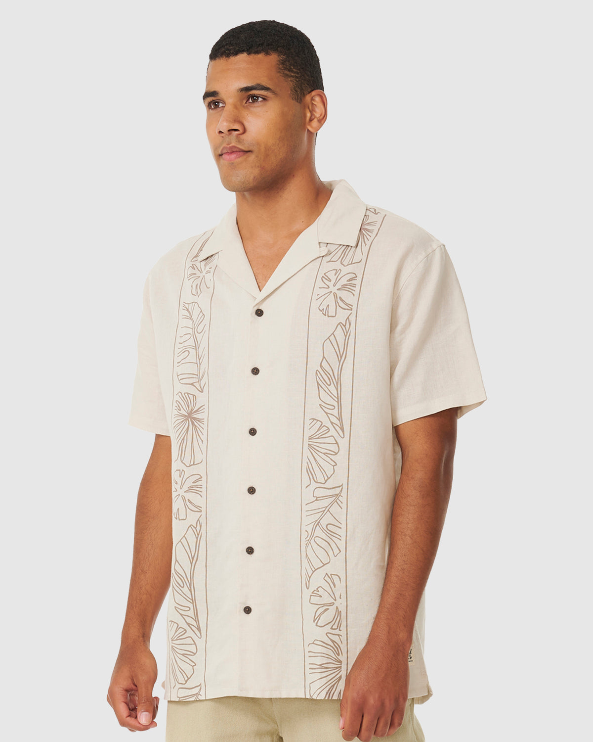 Mens Mod Tropics Vert Short Sleeve Shirt