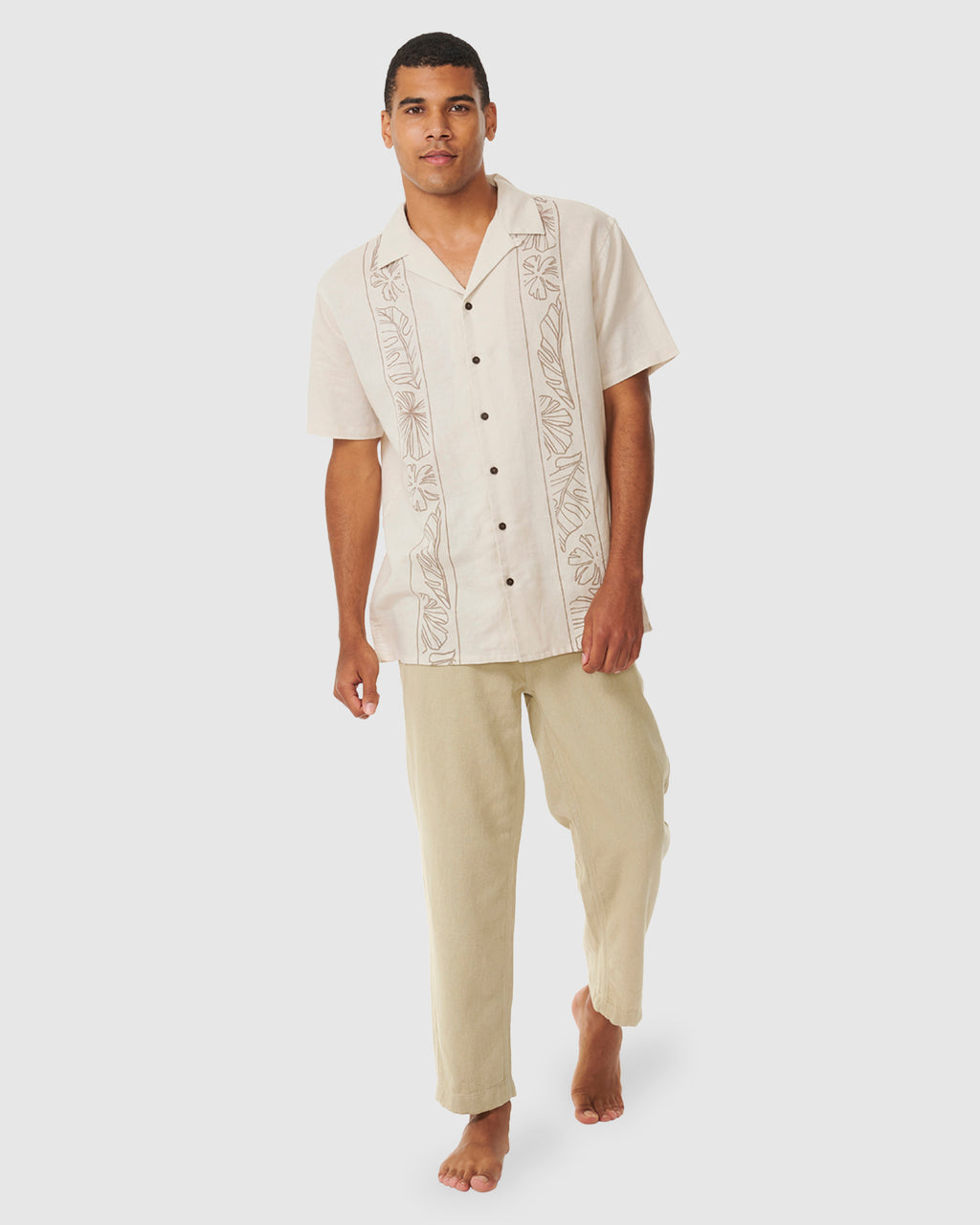 Mens Mod Tropics Vert Short Sleeve Shirt