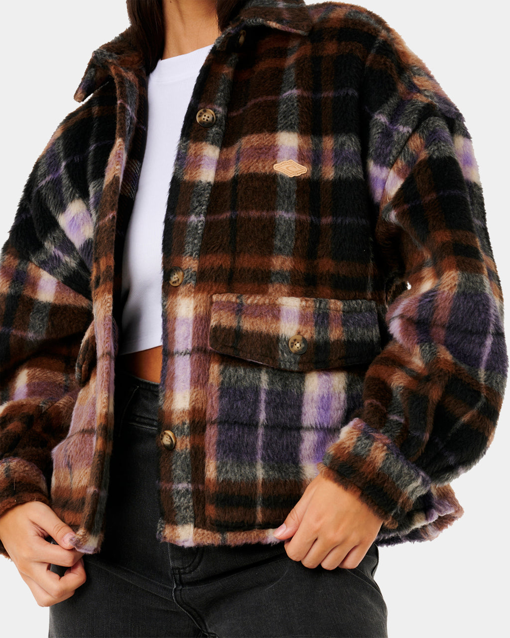Womens Cala Nights Check Shacket