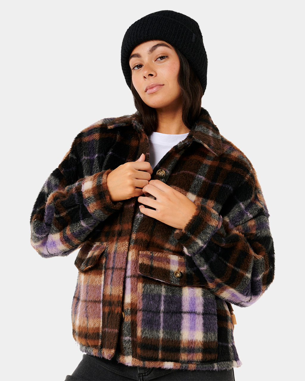 Womens Cala Nights Check Shacket
