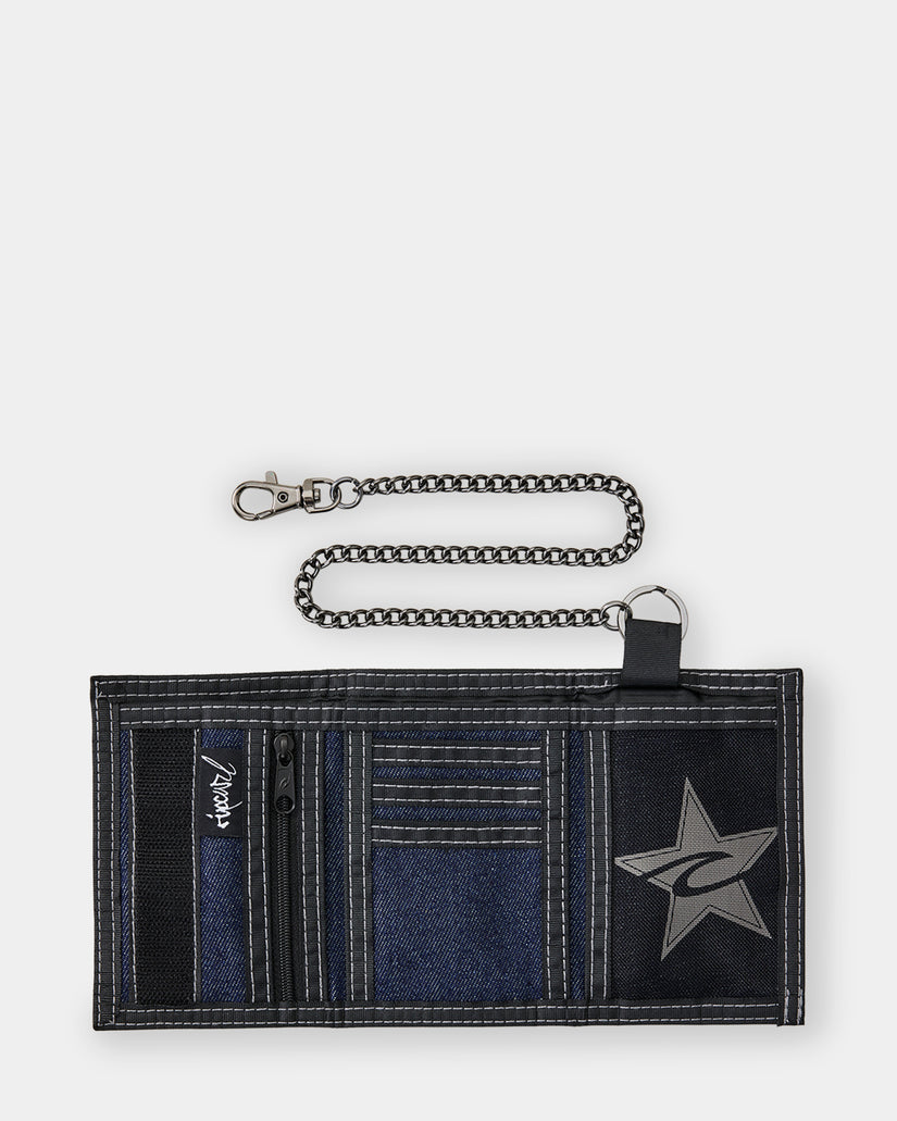Archive Demin Surf Tri Fold Wallet