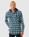 MENS GRUNTER FLANNEL HOODIE