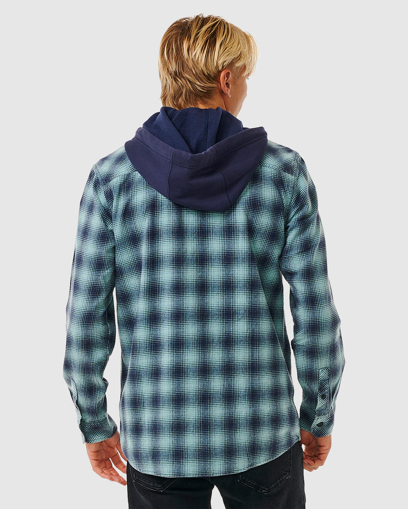 MENS GRUNTER FLANNEL HOODIE
