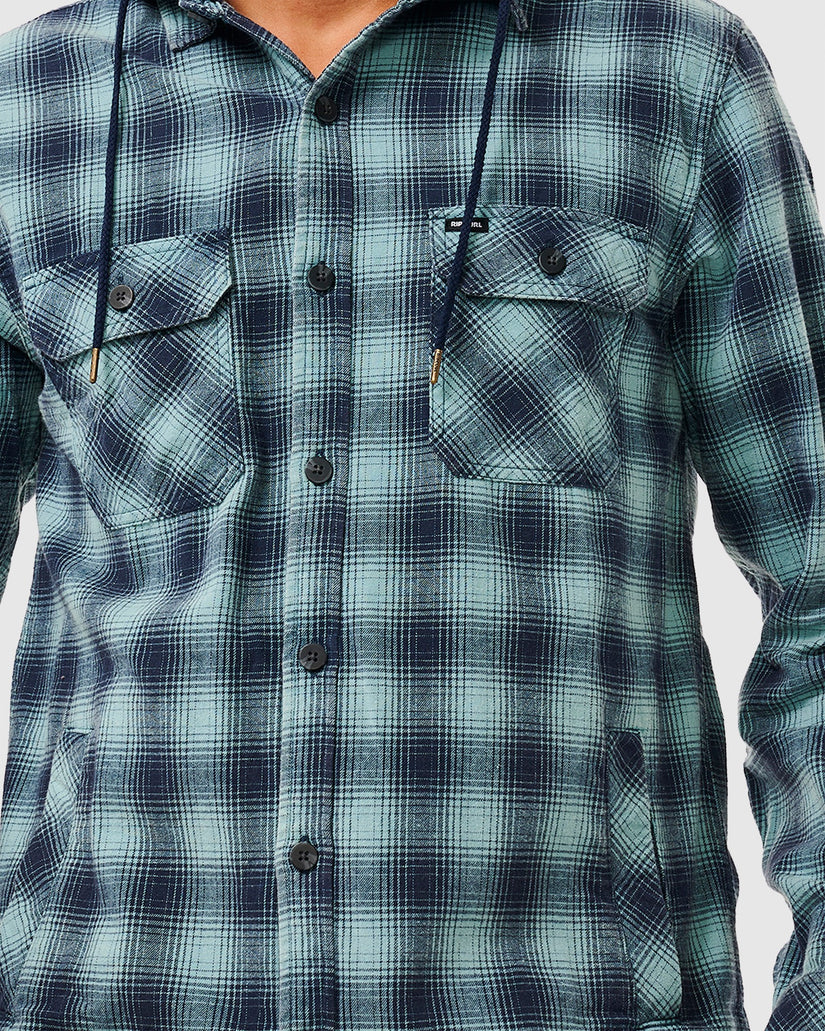 MENS GRUNTER FLANNEL HOODIE