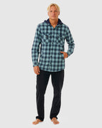 MENS GRUNTER FLANNEL HOODIE