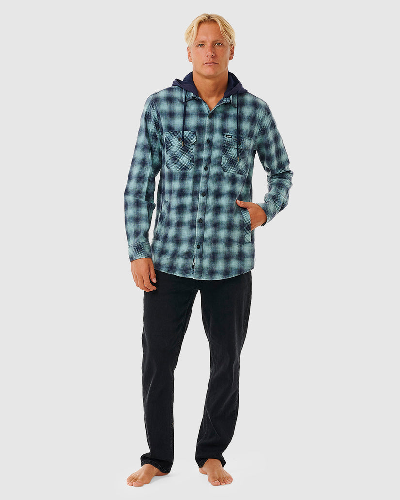 MENS GRUNTER FLANNEL HOODIE