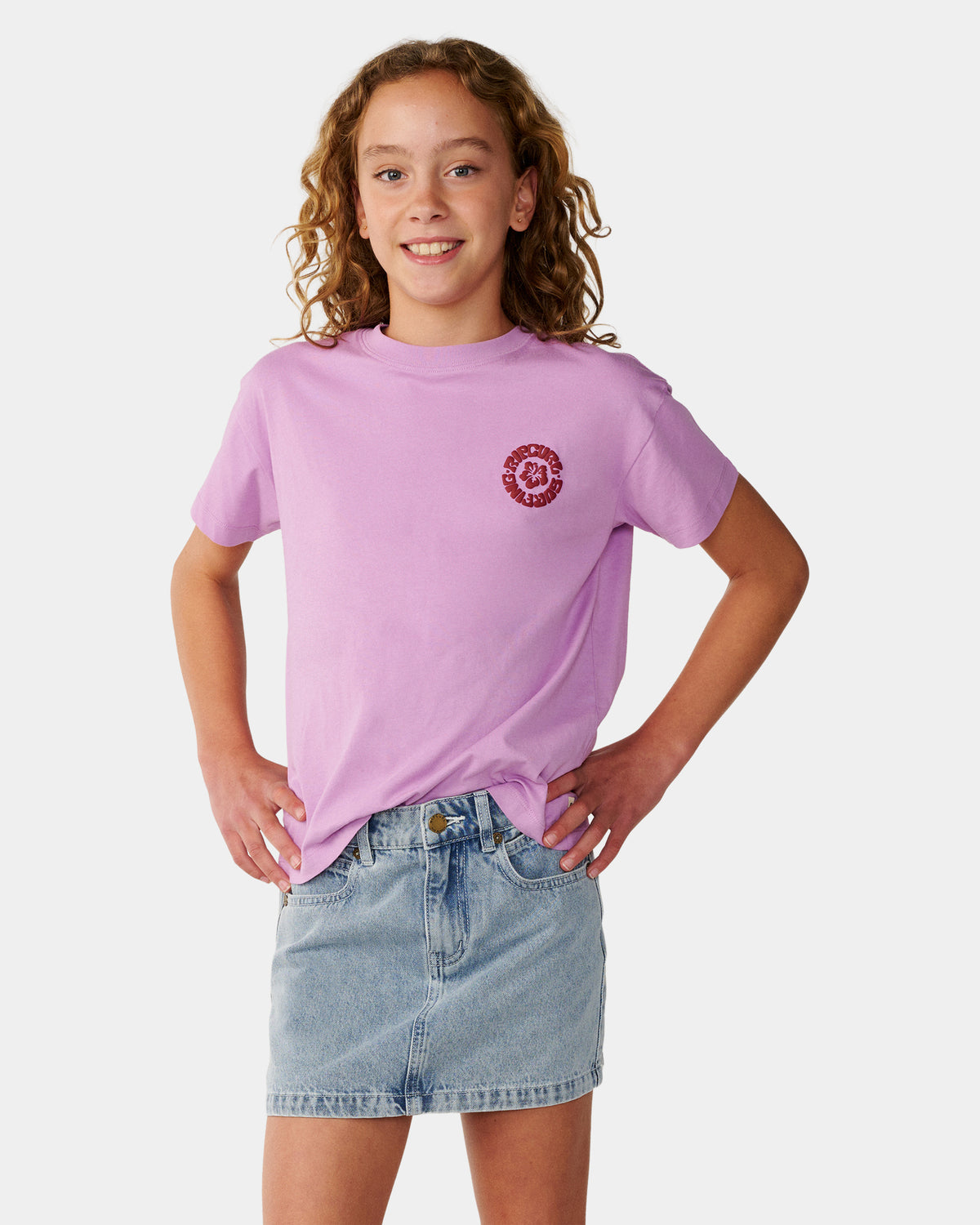 Girls 8-16 Surf Puff Relaxed T-Shirt