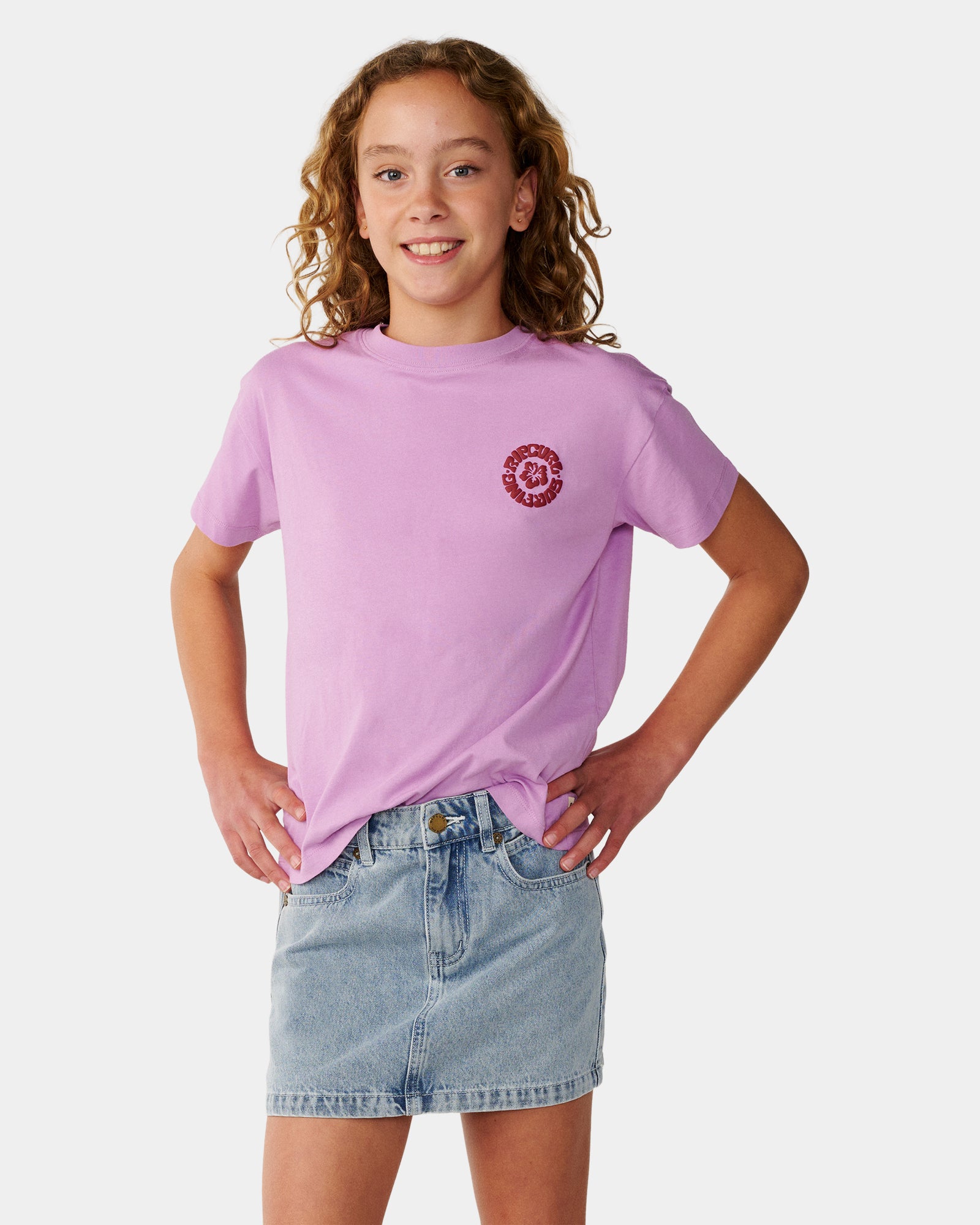 Girls 8-16 Surf Puff Relaxed T-Shirt