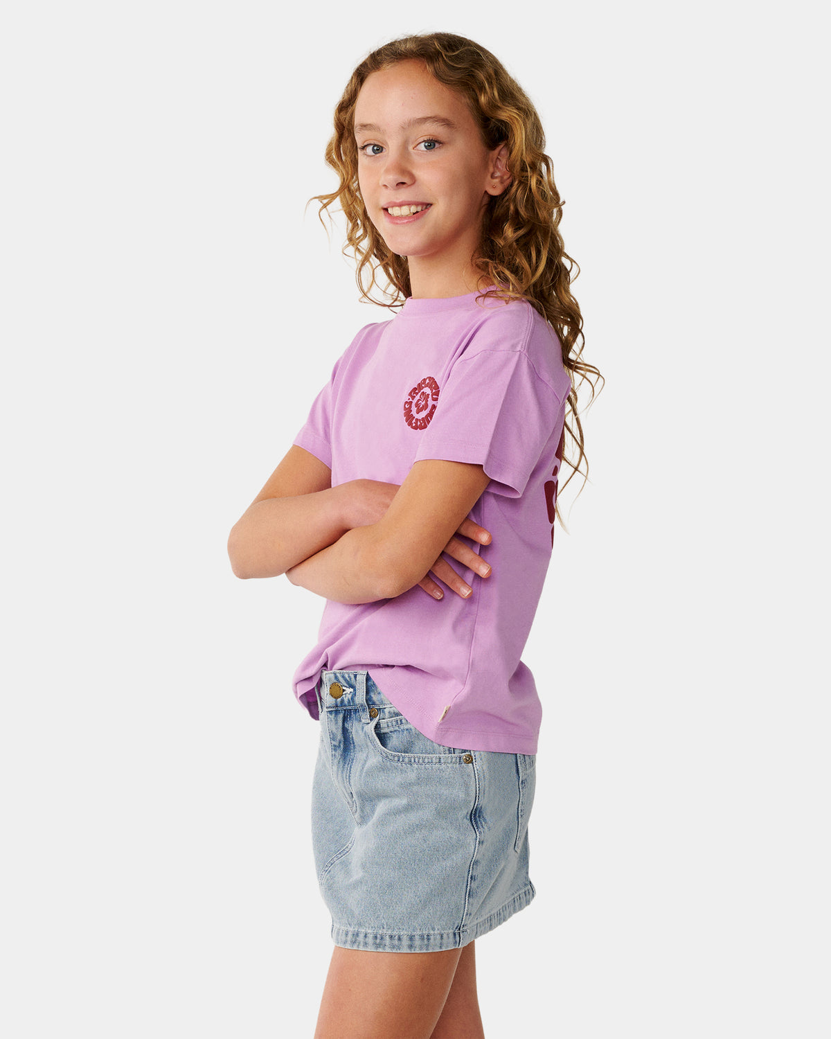 Girls 8-16 Surf Puff Relaxed T-Shirt