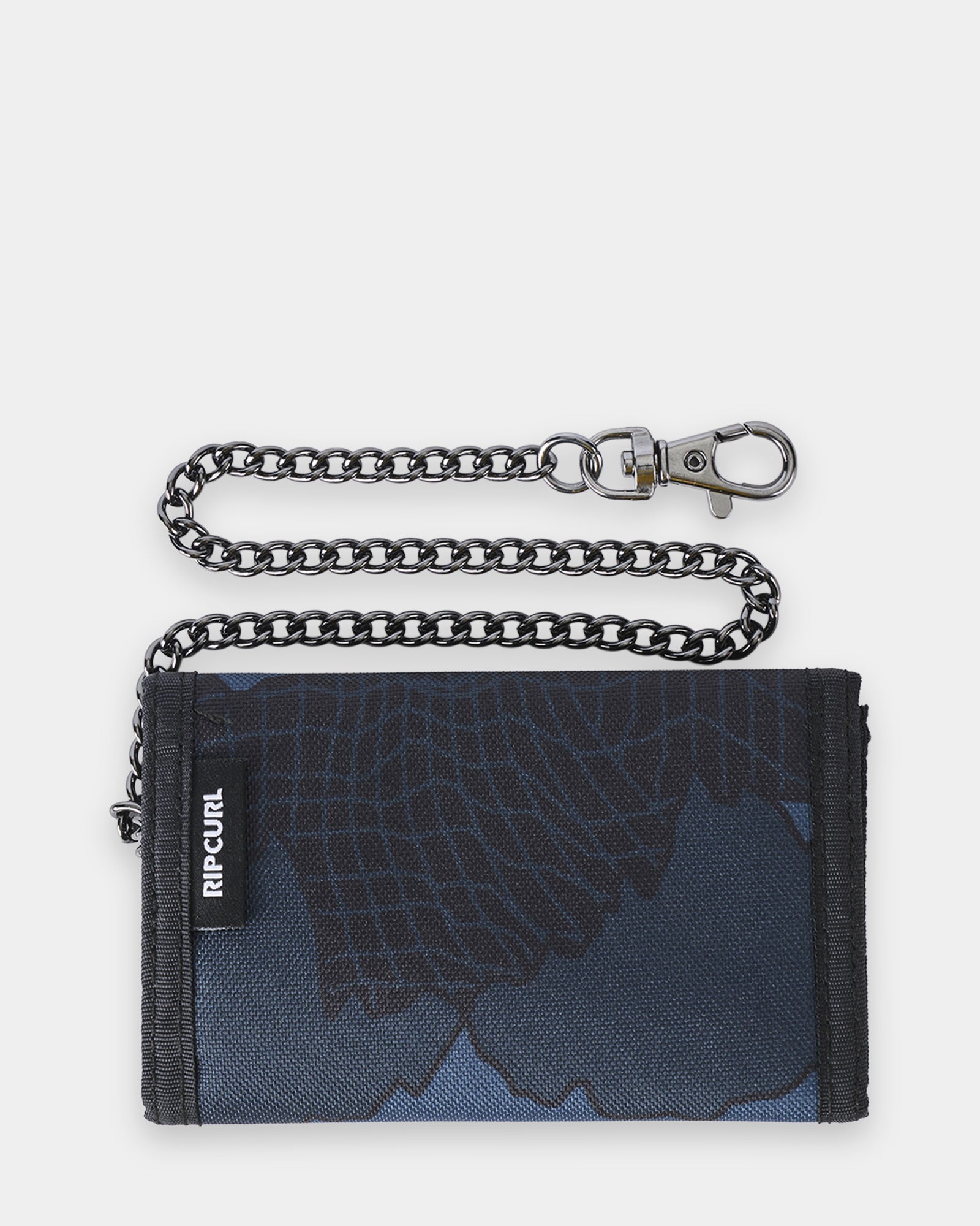 Mens Sessions Chain Surf Tri Fold Wallet
