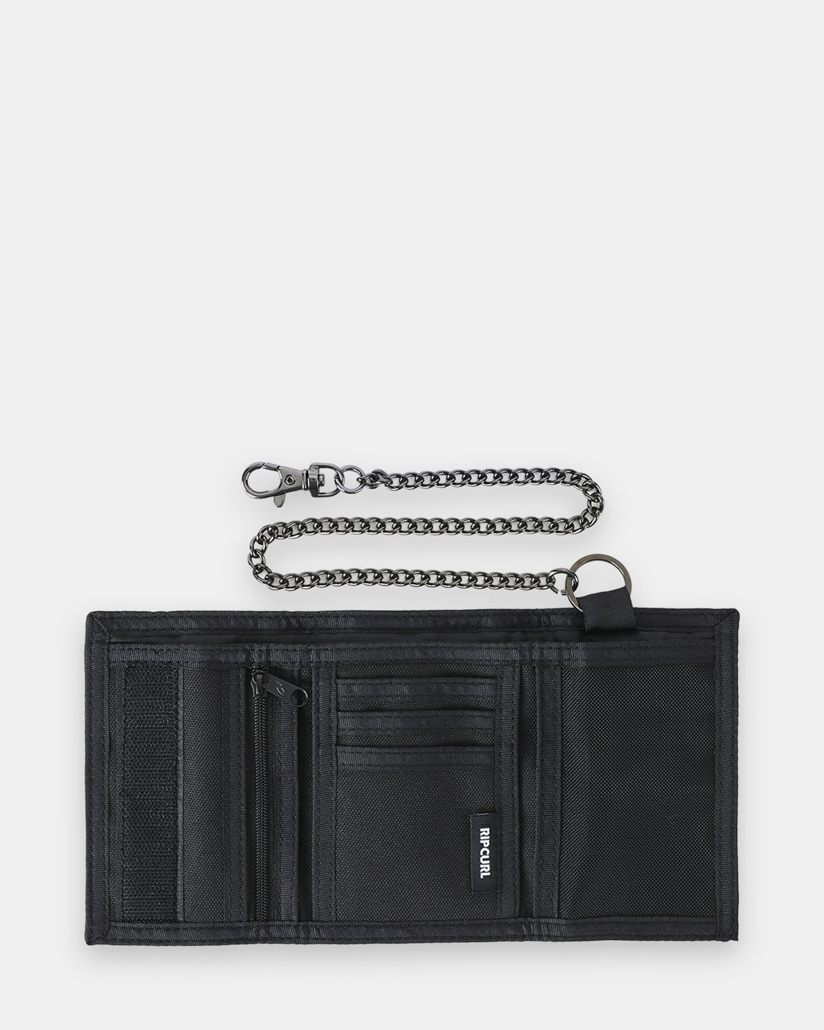 Mens Sessions Chain Surf Tri Fold Wallet