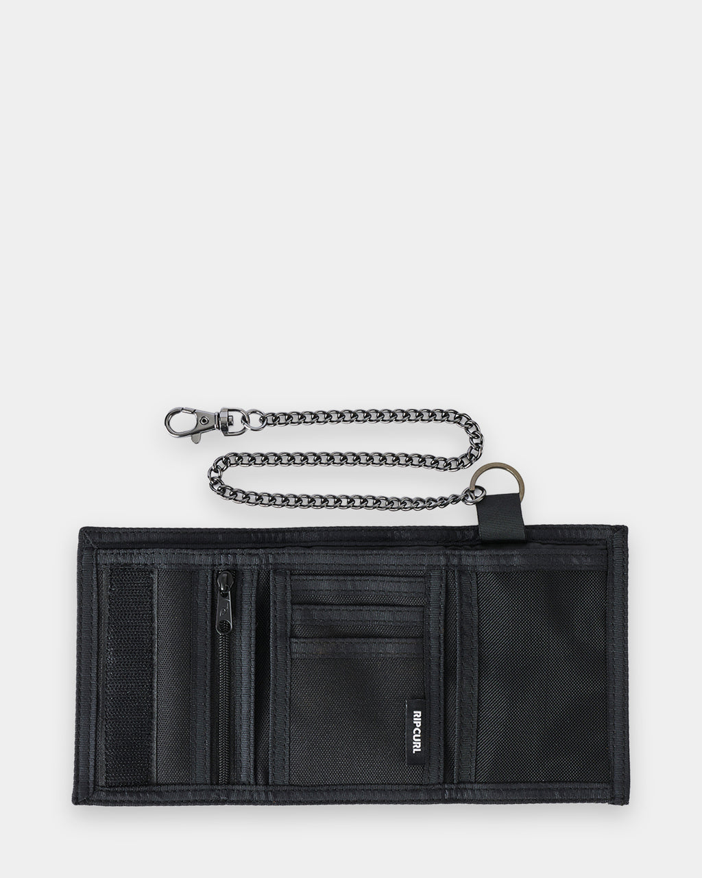 Mens Sessions Chain Surf Tri Fold Wallet