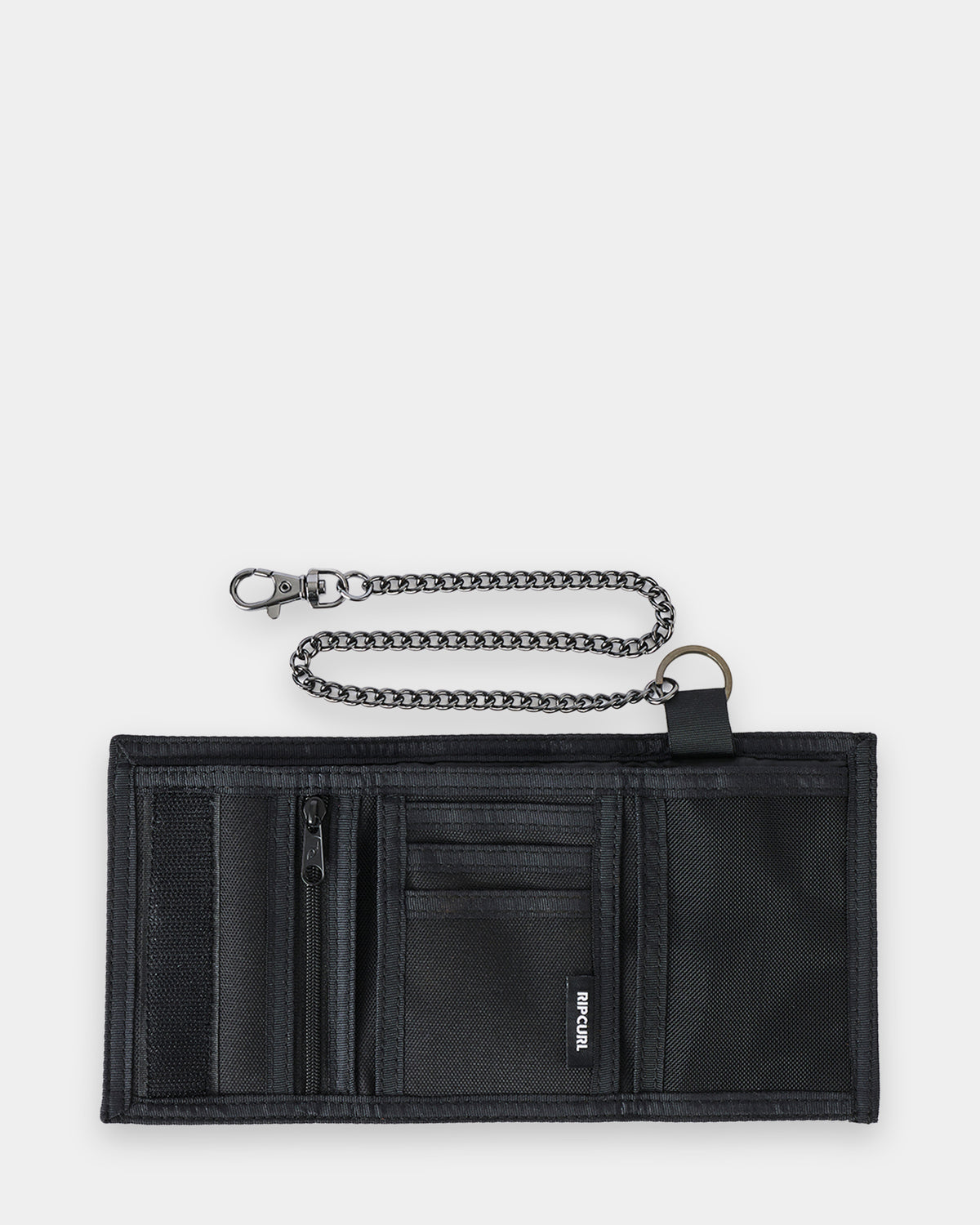 Mens Sessions Chain Surf Tri Fold Wallet
