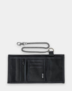 Mens Sessions Chain Surf Tri Fold Wallet