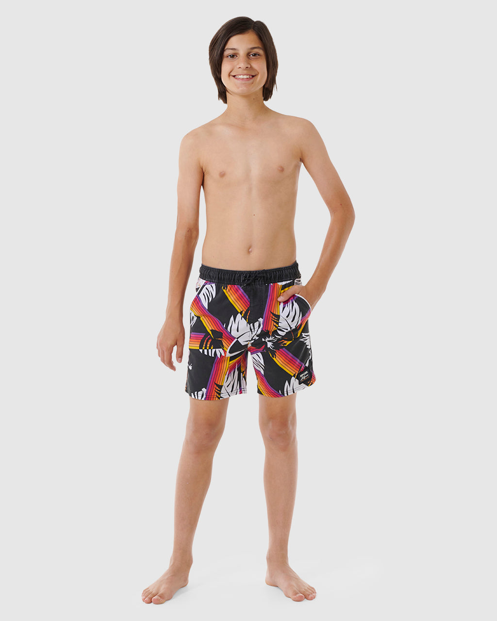 BOYS 8-16 SURF REVIVAL HOFFMAN VOLLEY BOARDSHORTS