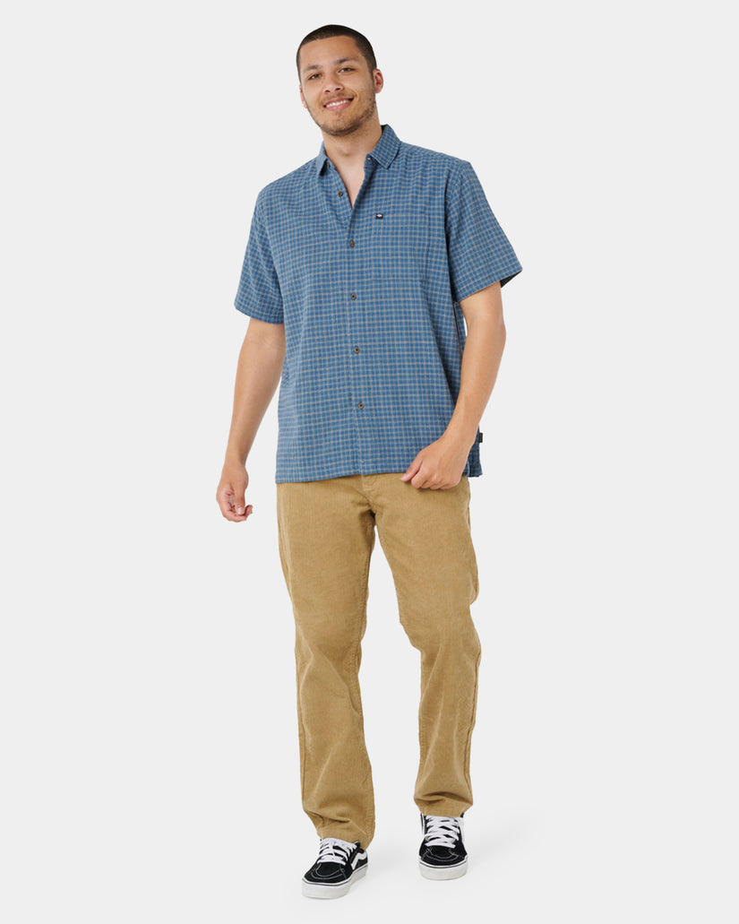 Mens Classic Surf Check Short Sleeve Shirt