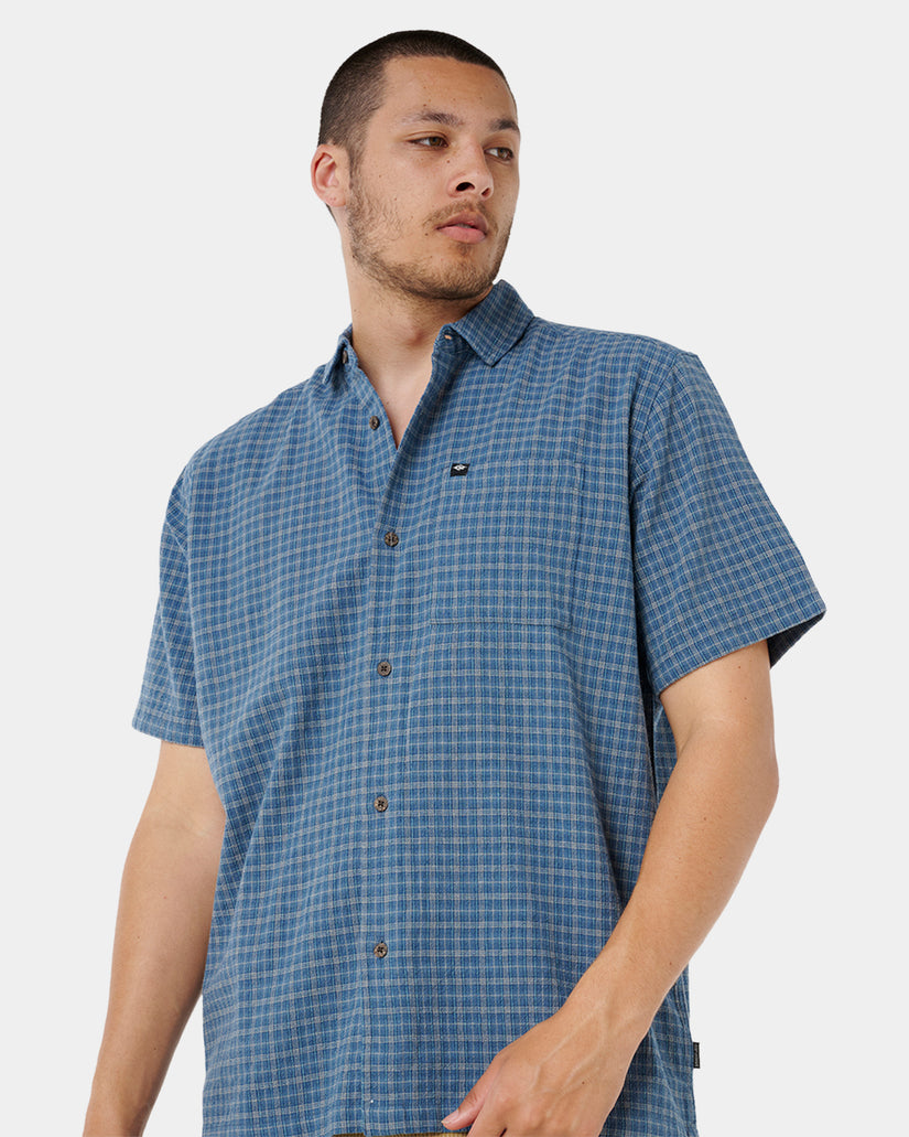 Mens Classic Surf Check Short Sleeve Shirt